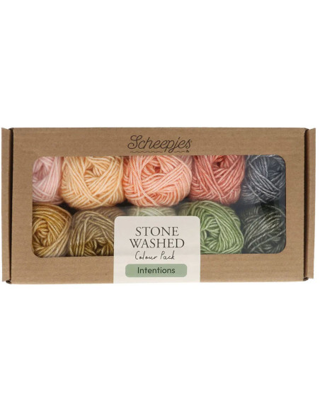 Box of 10 Scheejes Stone Washed Colour Pack balls - Intentions