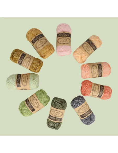 Box of 10 Scheejes Stone Washed Colour Pack balls - Intentions