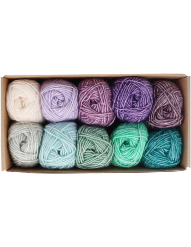 Box of 10 Scheejes Stone Washed Colour Pack Balls - Chakras