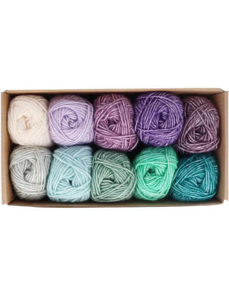 Box of 10 Scheejes Stone Washed Colour Pack Balls - Chakras