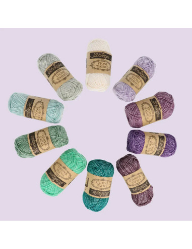 Box of 10 Scheejes Stone Washed Colour Pack Balls - Chakras