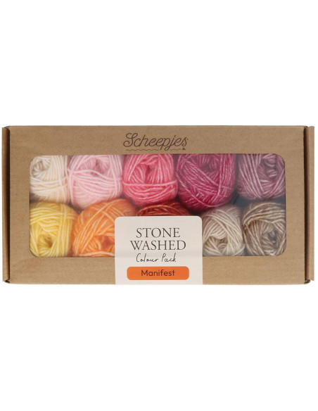 Box of 10 Scheejes Stone Washed Colour Pack balls - Manifest