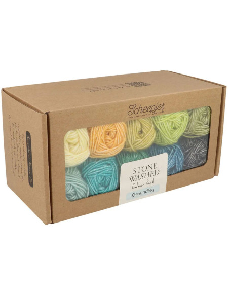 Box of 10 Scheejes Stone Washed Colour Pack balls - Grounding