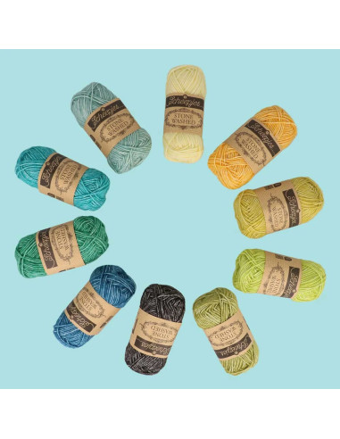 Box of 10 Scheejes Stone Washed Colour Pack balls - Grounding