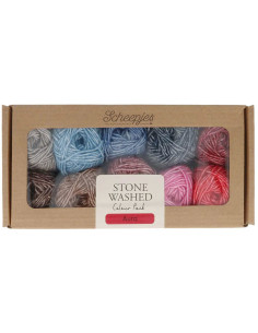 Box of 10 Scheejes Stone Washed Colour Pack balls - Aura