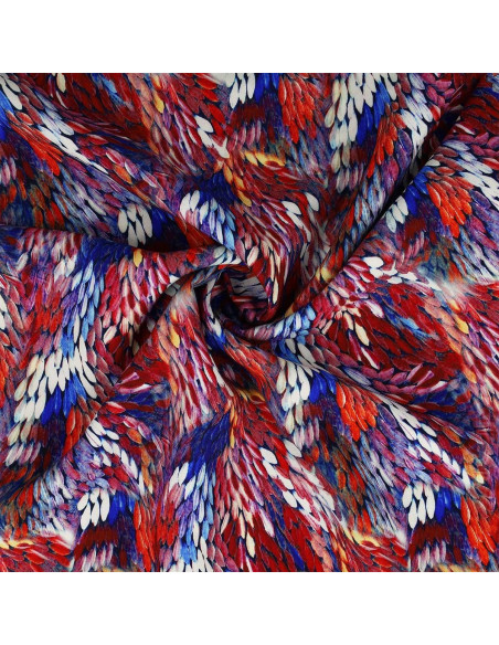 Viscose fabric - Bergamo red