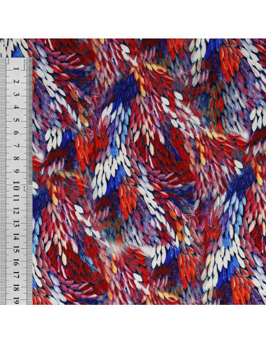 Viscose fabric - Bergamo red