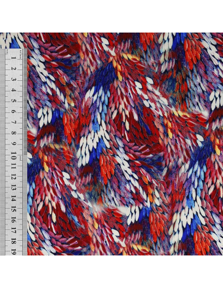 Viscose fabric - Bergamo red