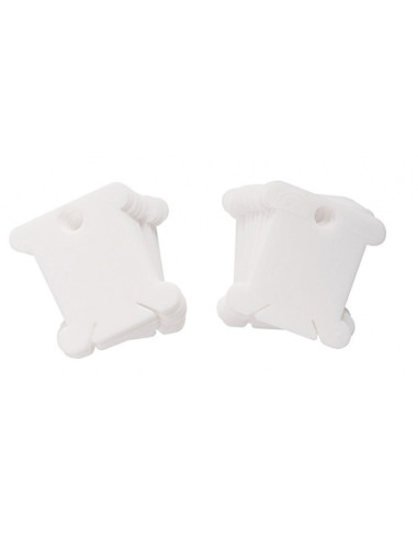 Set of 28 plastic cards for DMC embroidery threads