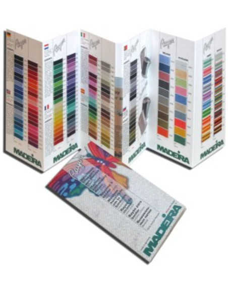 Madeira rayon color card