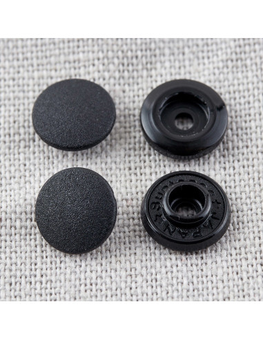 9 mm Snap Buttons Without Pliers - Black
