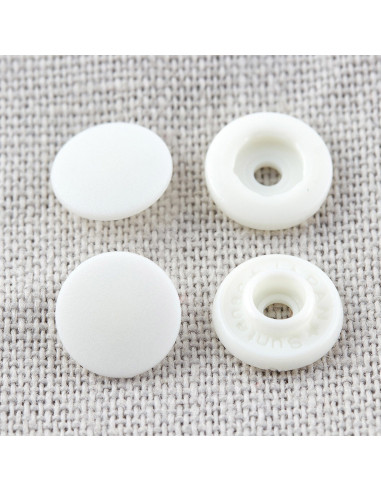 9 mm Snap Buttons Without Pliers - White