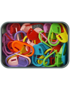 Box of 32 lockable mesh markers 30 mm Durable 2