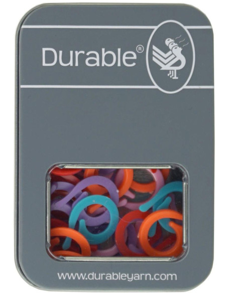 Box of 50 open stitch marker rings 19 mm Durable