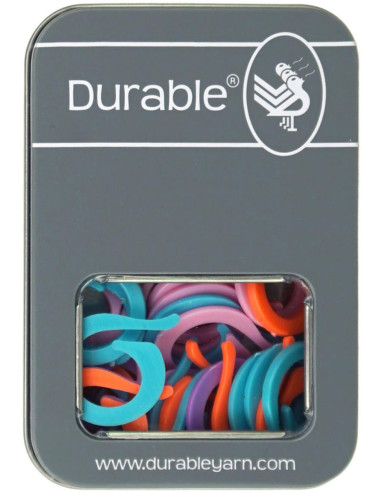 Box of 50 open stitch marker rings 24 mm Durable