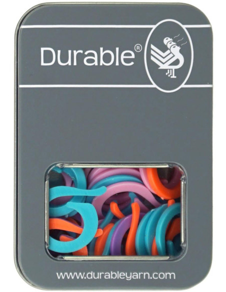 Box of 50 open stitch marker rings 24 mm Durable