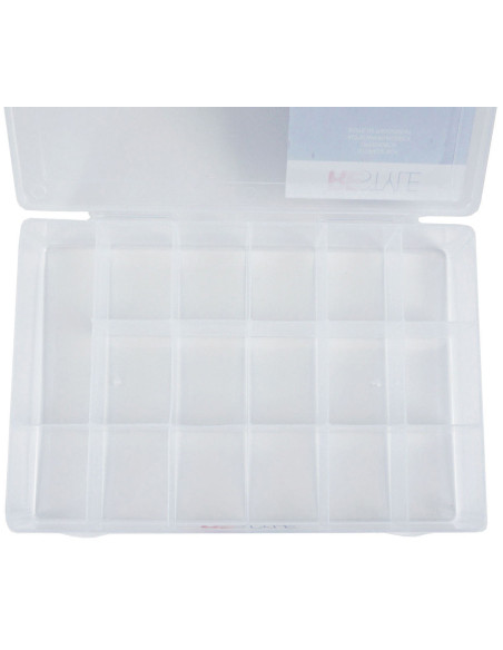 Compact storage box with 17 Restyle compartments