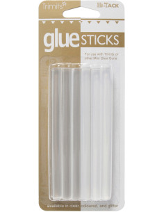 Set of 12 transparent glue sticks for Hi-Tack glue gun