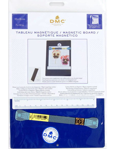 Magnetic board with retractable stand 18 x 26 cm DMC