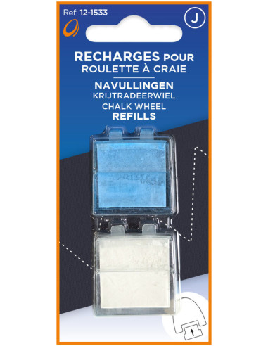 Chalk wheel refills
