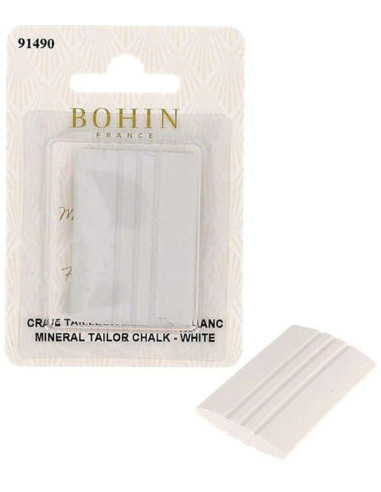 White mineral rectangular tailor's chalk Bohin