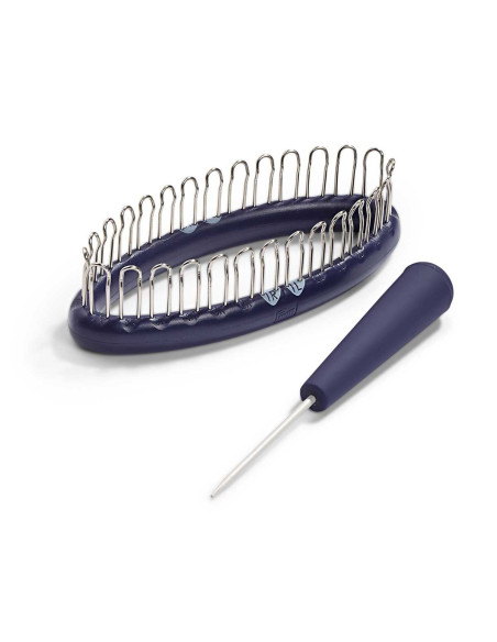 Knitting loom for socks, leg warmers, and wrist warmers