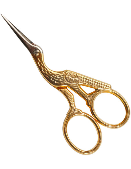 Golden stork embroidery scissors 9 cm Bohin