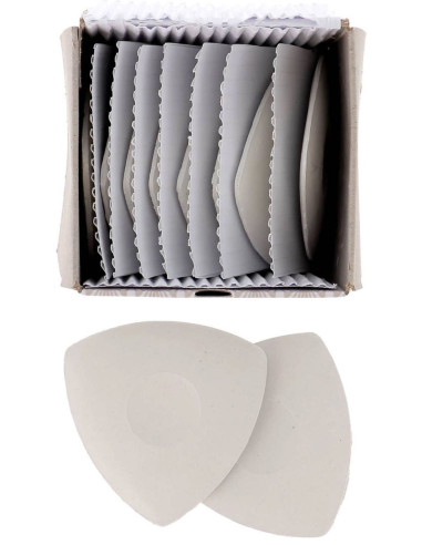 Box of 10 white triangular chalks Bohin
