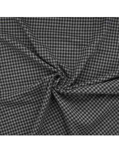 Plaid flannel fabric - Gray