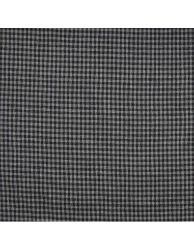 Plaid flannel fabric - Gray