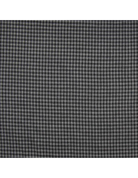 Plaid flannel fabric - Gray