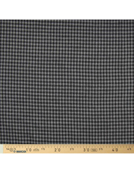Plaid flannel fabric - Gray