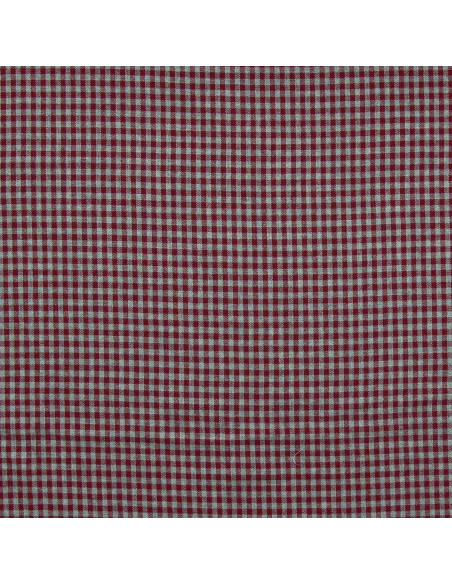 Plaid flannel fabric - Bordeaux