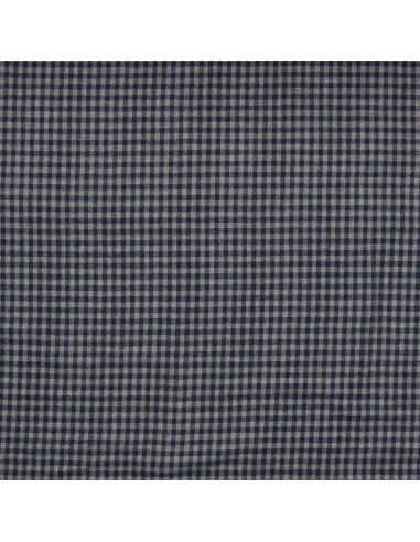 Plaid flannel fabric - Blue