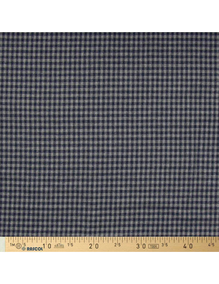 Plaid flannel fabric - Blue