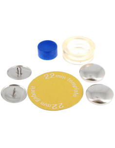 Box of 4 buttons to cover with Bohin installation tool - 22 mm 2