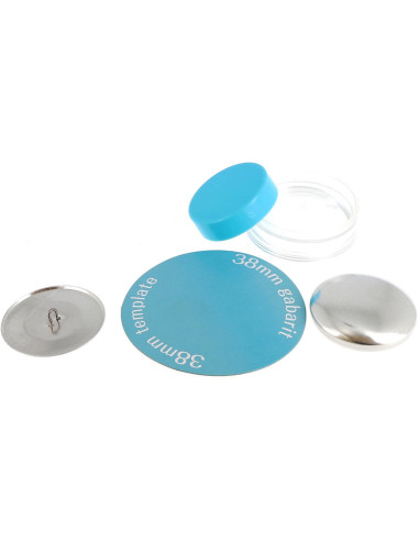 Box of 2 buttons to cover with Bohin installation tool - 38 mm