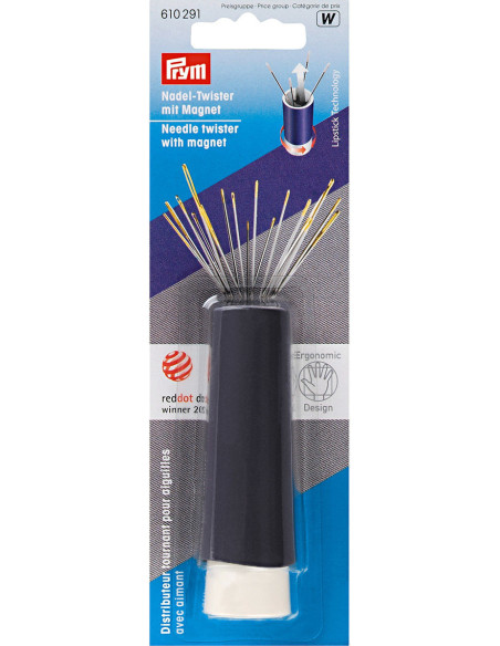 Rotating dispenser for pins and needles
