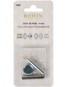 Metal matrix setting tool for heavy fabrics Bohin