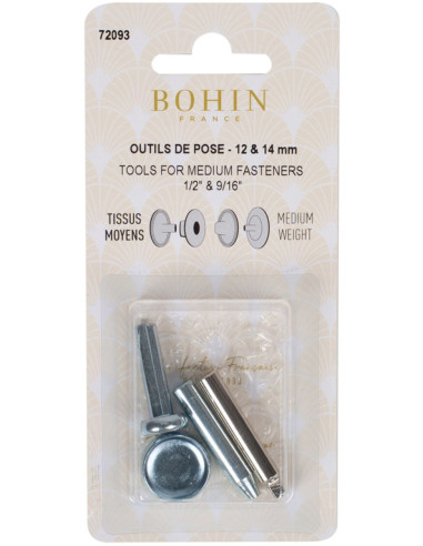 Metal matrix setting tool for medium fabrics Bohin