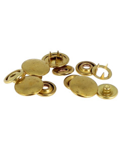 Box of 8 no-sew jersey snaps 12 mm Bohin - Gold 2