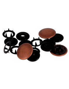 Box of 8 no-sew jersey snaps 12 mm Bohin - Copper 2