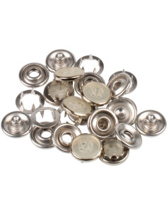 Box of 6 seamless jersey snaps 12 mm Bohin - Pearl 2