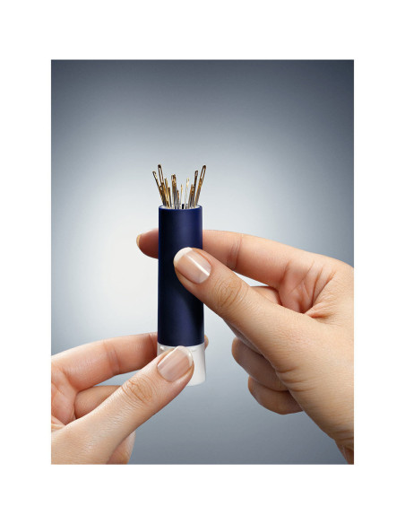 Rotating dispenser for pins and needles