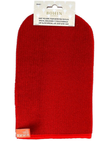 Bohin special velvet glove for lint and animal hair