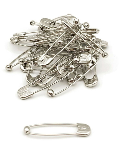 Box of 40 ball-head safety pins 44 mm Bohin