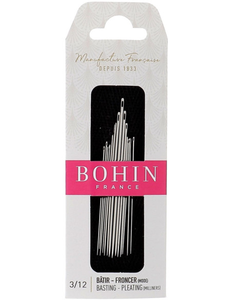 Basting and gathering needles, Bohin style