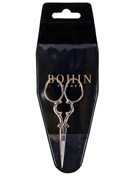 Silver heart embroidery scissors Bohin 9 cm