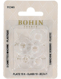 Flat bobbins for Bohin plastic sewing machine