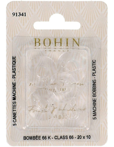 Bohin plastic bobbins for sewing machine